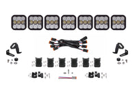 SS5 Sport Universal Crosslink 7 Pod Lightbar White Combo