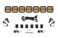 SS5 Sport Universal Crosslink 7 Pod Lightbar Yellow Combo