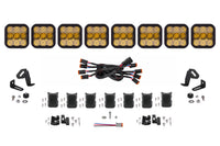 SS5 Sport Universal Crosslink 8 Pod Lightbar Yellow Combo