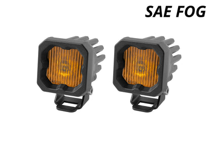 SSC1 LED Pod Yellow SAE Fog ABL (pair)