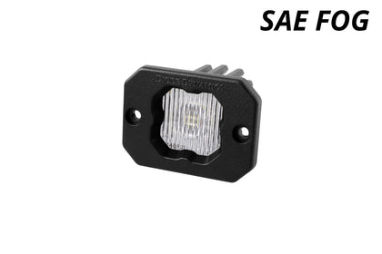 SSC1 LED Pod White SAE Fog Flush ABL (one)