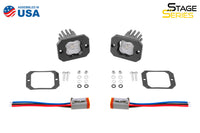 SSC1 LED Pod White SAE Fog Flush ABL (pair)