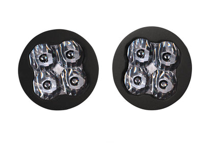 SS3 Pro ABL White SAE Driving Round No Brackets (pair)