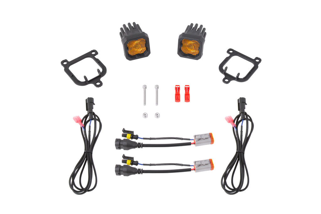 2021-2026 Ford Bronco Sport LED Fog Light Kit Yellow SAE Fog