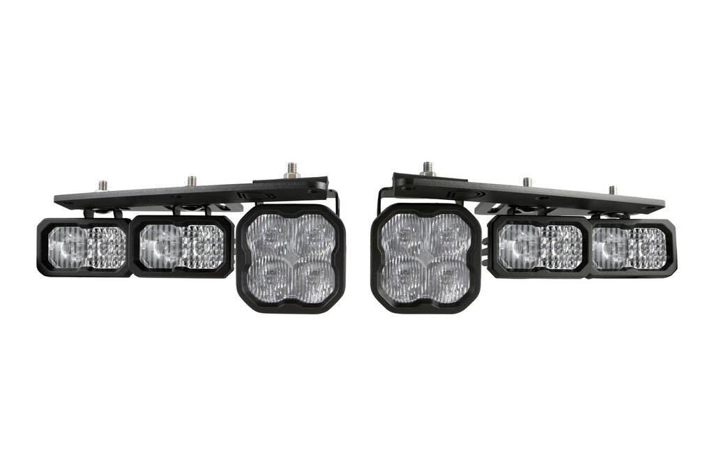 2021-2025 Ford Bronco Stage Series Fog Pocket Kit White Sport