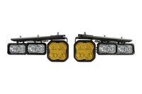 2021-2025 Ford Bronco Stage Series Fog Pocket Kit Yellow Sport