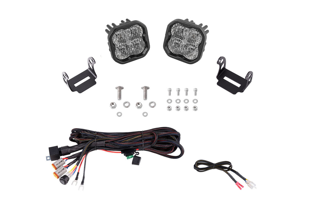 2021-2025 Ford Bronco Off-Road Light LED Ditch Light Kit Sport White Combo