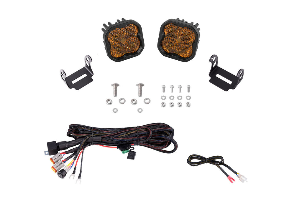 2021-2025 Ford Bronco Off-Road Light LED Ditch Light Kit Pro Yellow Combo