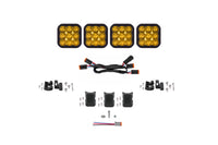 SS5 Sport Universal Crosslink 4 Pod Lightbar Yellow Driving