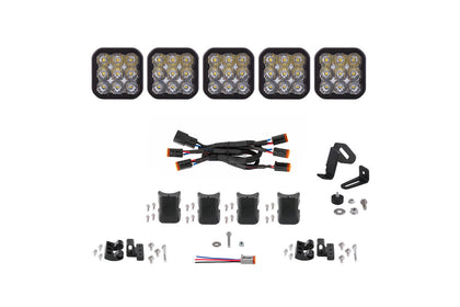 SS5 Sport Universal Crosslink 5 Pod Lightbar White Driving
