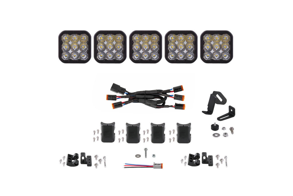 SS5 Sport Universal Crosslink 5 Pod Lightbar White Driving