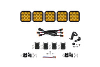 SS5 Sport Universal Crosslink 5 Pod Lightbar Yellow Driving