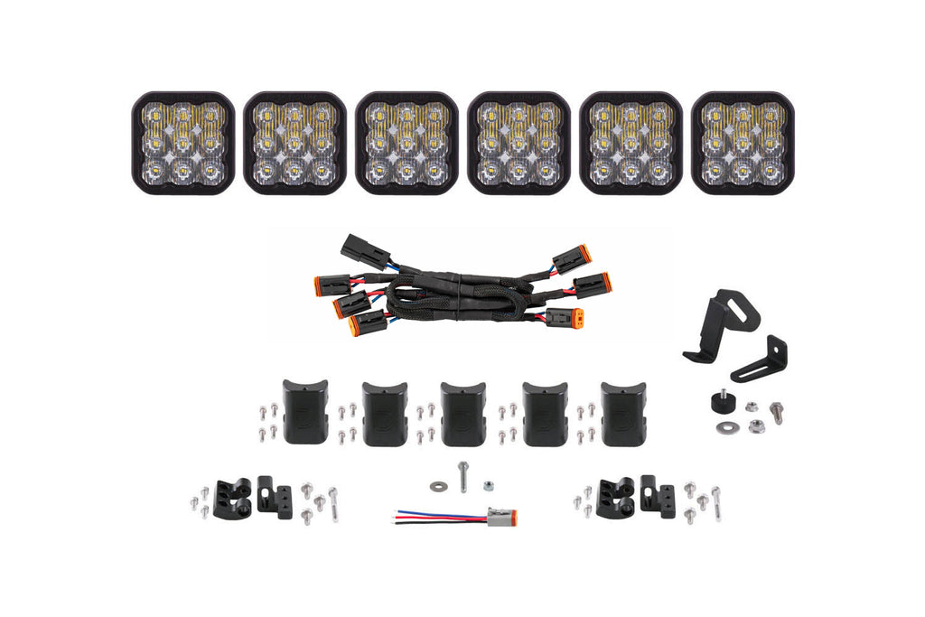 SS5 Sport Universal Crosslink 6 Pod Lightbar White Driving