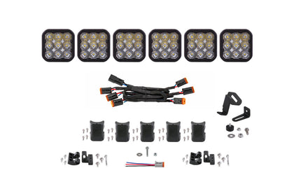 SS5 Sport Universal Crosslink 6 Pod Lightbar White Driving