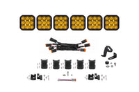 SS5 Sport Universal Crosslink 6 Pod Lightbar Yellow Driving