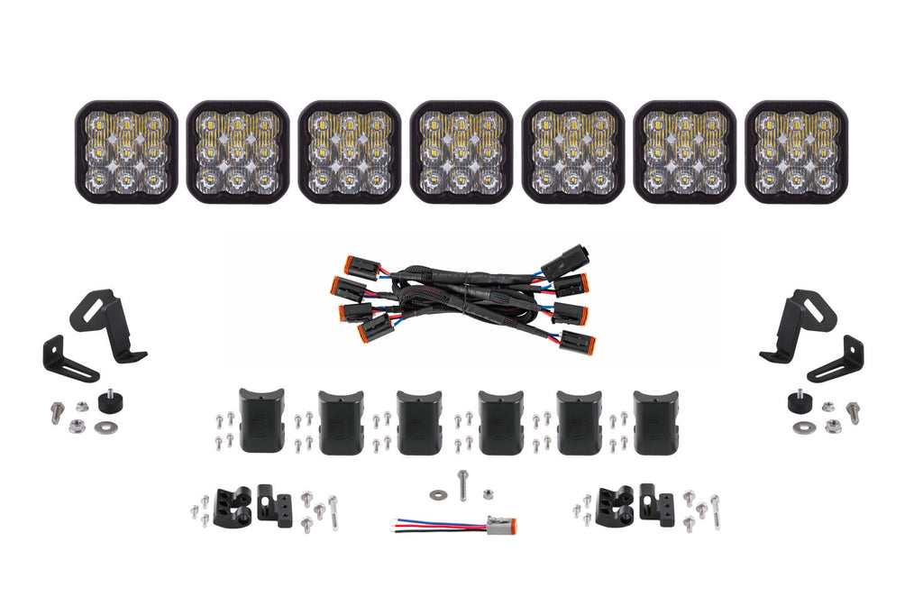 SS5 Sport Universal Crosslink 7 Pod Lightbar White Driving