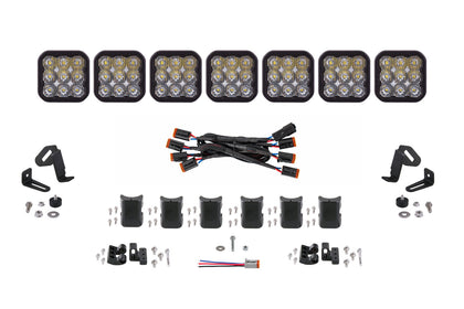 SS5 Sport Universal Crosslink 7 Pod Lightbar White Driving