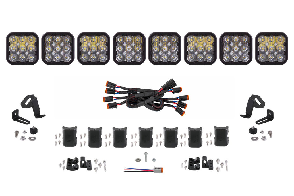 SS5 Sport Universal Crosslink 8 Pod Lightbar White Driving