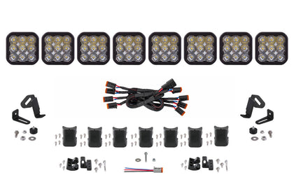 SS5 Sport Universal Crosslink 8 Pod Lightbar White Driving