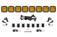 SS5 Sport Universal Crosslink 8 Pod Lightbar Yellow Driving
