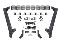 2018-2018 Jeep Wrangler JK Light Bar Mounting Kit JK SS5 Sport CrossLink Windshield White Combo Lightbar Kit