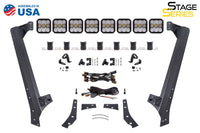 2018-2018 Jeep Wrangler JK Light Bar Mounting Kit JK SS5 Sport CrossLink Windshield White Combo Lightbar Kit