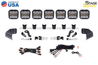2021-2025 Ford Bronco Light Bar Mounting Kit SS5 Sport CrossLink Windshield White Combo Lightbar Kit