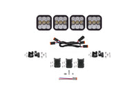 SS5 Pro Universal Crosslink 4 Pod Lightbar White Combo