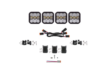 SS5 Pro Universal Crosslink 4 Pod Lightbar White Combo
