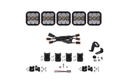 SS5 Pro Universal Crosslink 5 Pod Lightbar White Combo