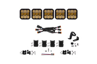 SS5 Pro Universal Crosslink 5 Pod Lightbar Yellow Combo