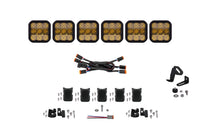 SS5 Pro Universal Crosslink 6 Pod Lightbar Yellow Combo