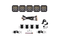 SS5 Pro Universal Crosslink 5 Pod Lightbar White Driving