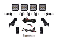 Jeep Jl SS5 4 Pod Crosslink Grille Lightbar Kit Pro White Combo