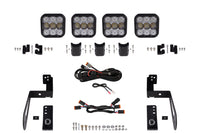 2018-2018 Jeep Wrangler JK Light Bar Mounting Kit JK SS5 4-Pod CrossLink Grille Lightbar Kit Pro White Combo