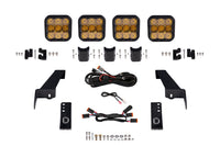 2018-2018 Jeep Wrangler JK Light Bar Mounting Kit Jeep JK SS5 4-Pod CrossLink Grille Lightbar Kit Pro Yellow Combo