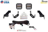 2020-2025 Jeep Gladiator Auxiliary Light Stage Series Bumper Bracket Kit