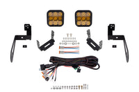 2018-2018 Jeep Wrangler JK Auxiliary Light JK SS5 CrossLink Bumper Lightbar Kit Sport Yellow Combo