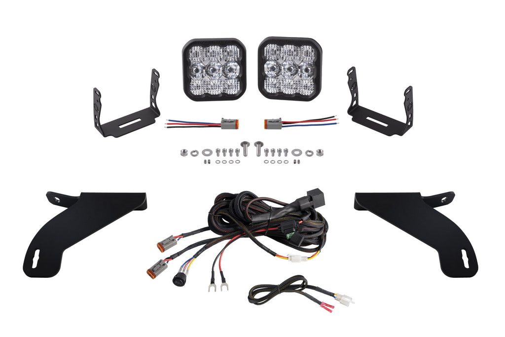 2021-2023 Ford F-150 Auxiliary Light LED Pod Light Kit Pro White Combo