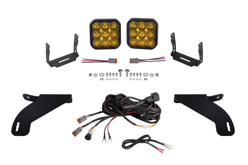 2021-2023 Ford F-150 Auxiliary Light LED Pod Light Kit Pro Yellow Driving