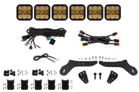 2017-2020 Ford F-150 Light Bar Mounting Kit SS5 Grille CrossLink Lightbar Kit Raptor Pro Yellow Combo
