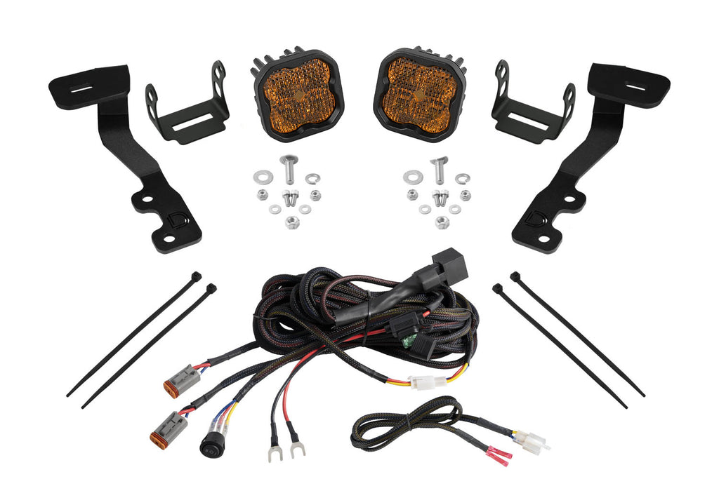 Stage Series Ditch Light Kit For 2022 Toyota Tundra SS3 Sport Yellow Combo