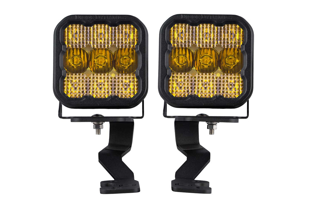 Stage Series Ditch Light Kit For 2022 Toyota Tundra SS5 Sport Yellow Combo