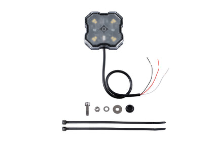 Stage Series Single Color LED Rock Light White Diffused Bare Wire (one)
