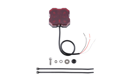 Stage Series Single Color LED Rock Light Red Bare Wire (one)