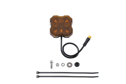 Stage Series Single Color LED Rock Light Amber M8 (one)