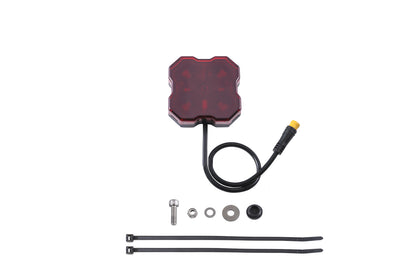 Stage Series Single Color LED Rock Light Red M8 (one)