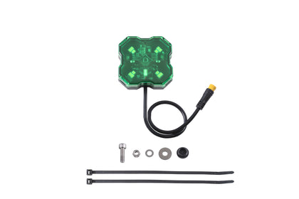 Stage Series Single Color LED Rock Light Green M8 (one)