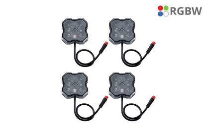 RGBW Rock Light Installer Kit W Controller 4 Pack