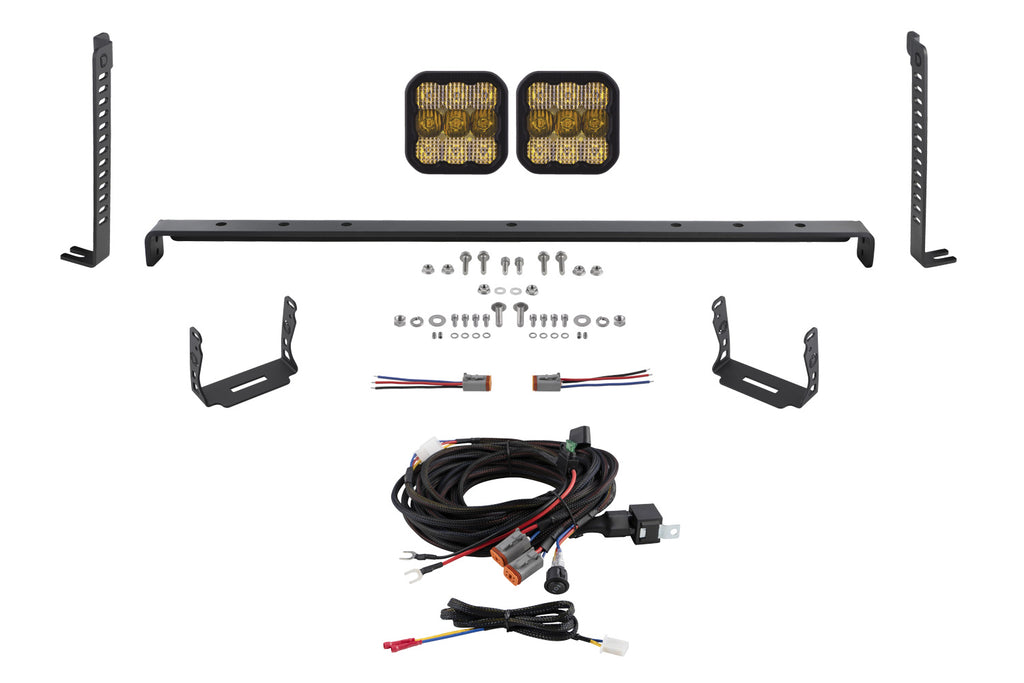2014-2024 Toyota 4Runner Off-Road Light LED 2-Pod Kit Pro Yellow Combo